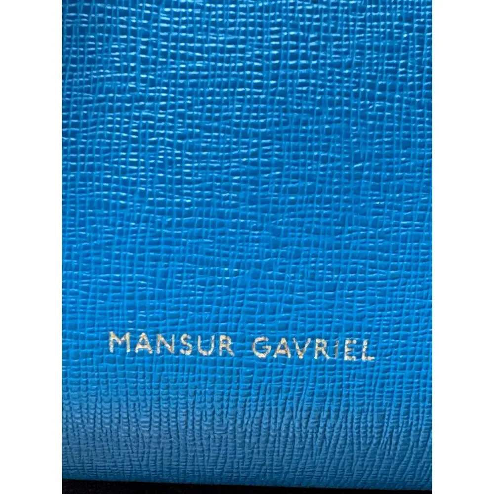Mansur Gavriel NWOT Mini Mini Bucket Bag Teal Saffiano Leather